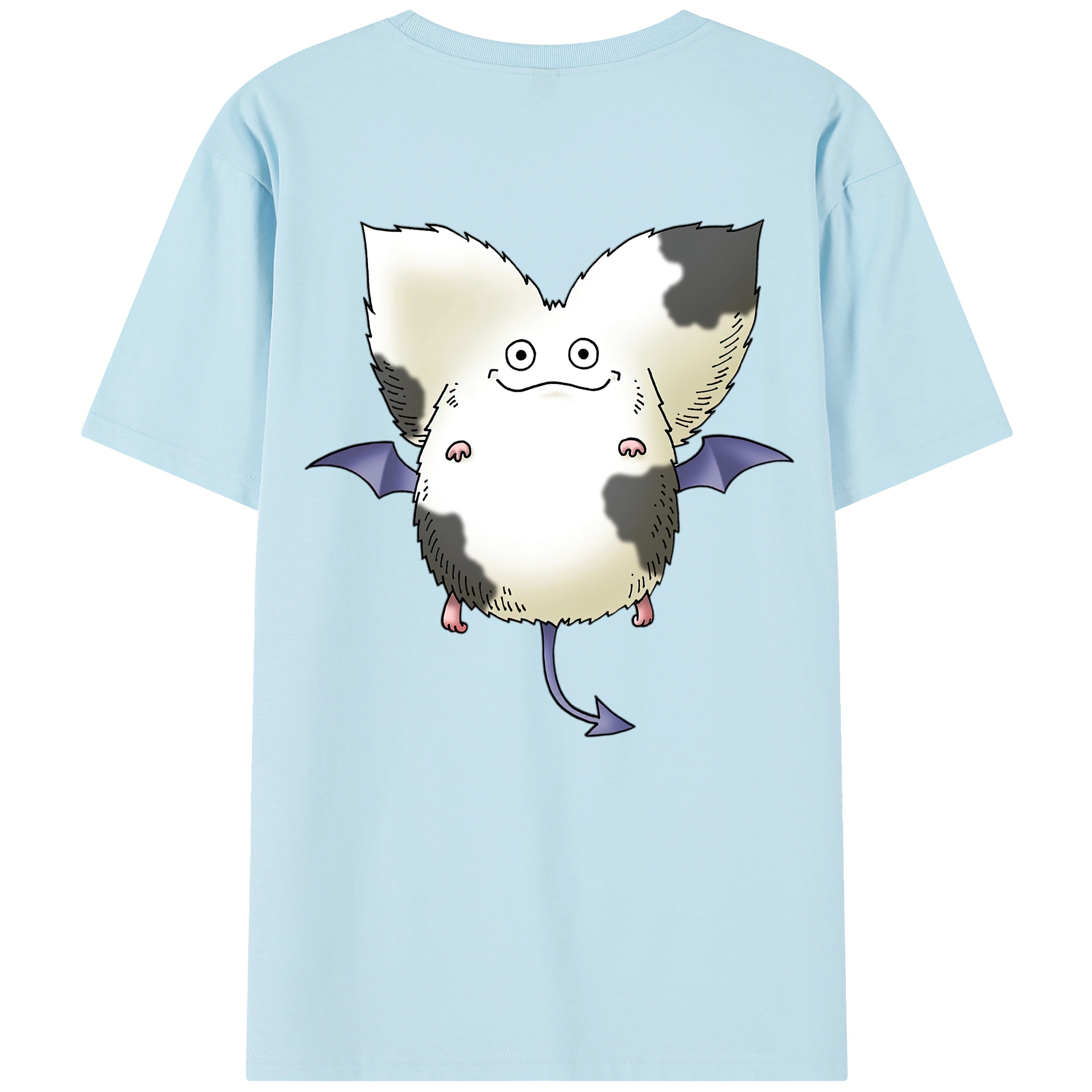 （画像用） ドラゴンクエスト Doragon Kuesuto Dragon Quest 綿100％半袖Tシャツ（背面プリント）